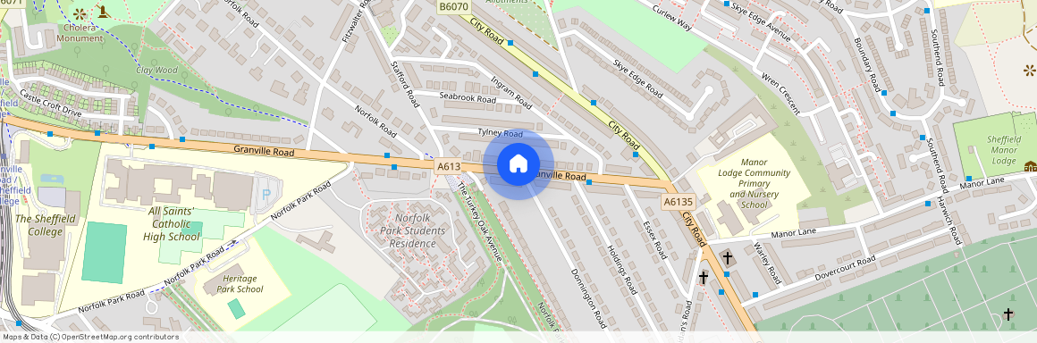 Granville Road, Norfolk Park, Sheffield, S2