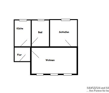 Kleine 2-Raum-Wohnung in ruhiger Wohnlage zu vermieten - Photo 1
