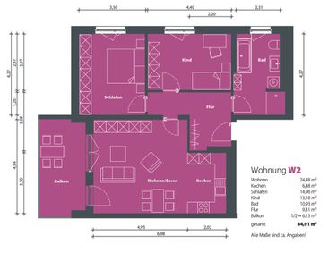 Barrierefreie 3-Raum-Wohnung im Neubau - Foto 1