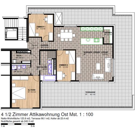 Wunderschöne Attikawohnung an ruhiger Lage - Foto 4