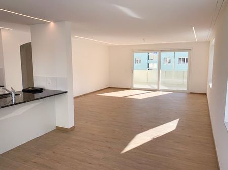 "grosse, moderne 3.5-Zimmer-Wohnung mit Sitzplatz, Lift und eigenem Waschturm" - Foto 4