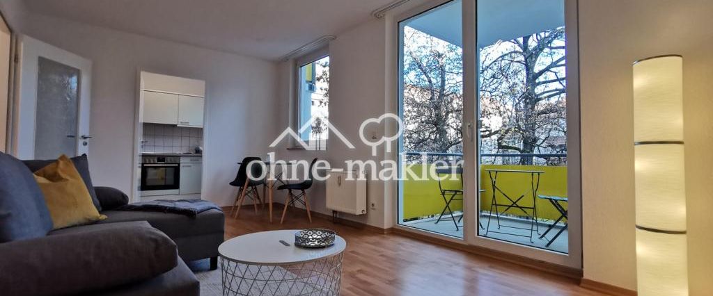 Schöne möblierte 1,5-Zimmer-Wohnung mit Balkon und Küche in gefragter Lage - Foto 1