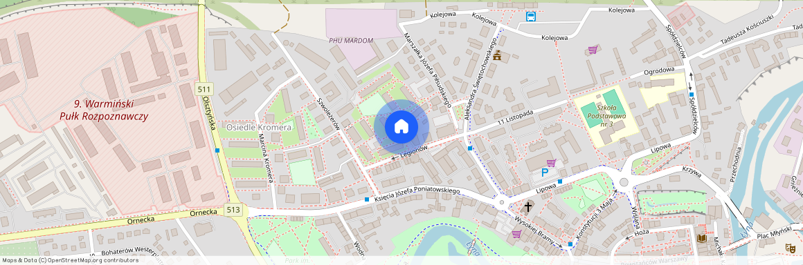 ul. Legionów, Lidzbark Warmiński, lidzbarski, warmińsko-mazurskie