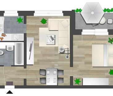 2-Raum-Wohnung - Foto 1