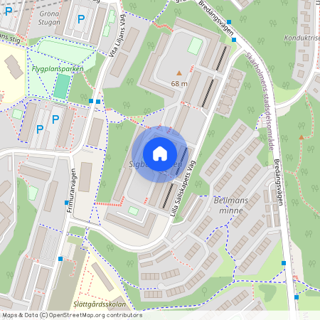 Lilla Sällskapets väg, Skärholmen