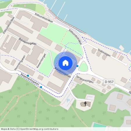 Bataljonsgatan, Strängnäs, Eldsundsviken