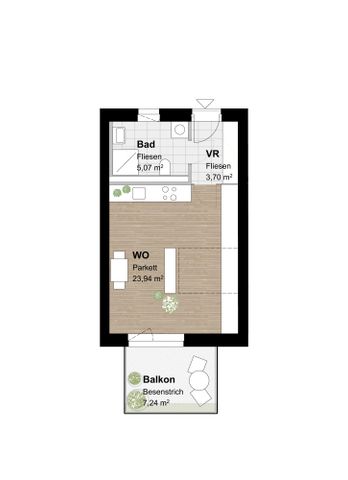 Geförderte Neubauwohnung mit Balkon - Photo 5