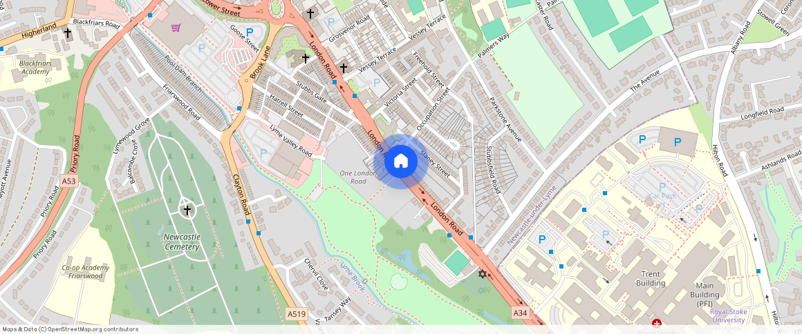 London Road, Newcastle-Under-Lyme, ST5