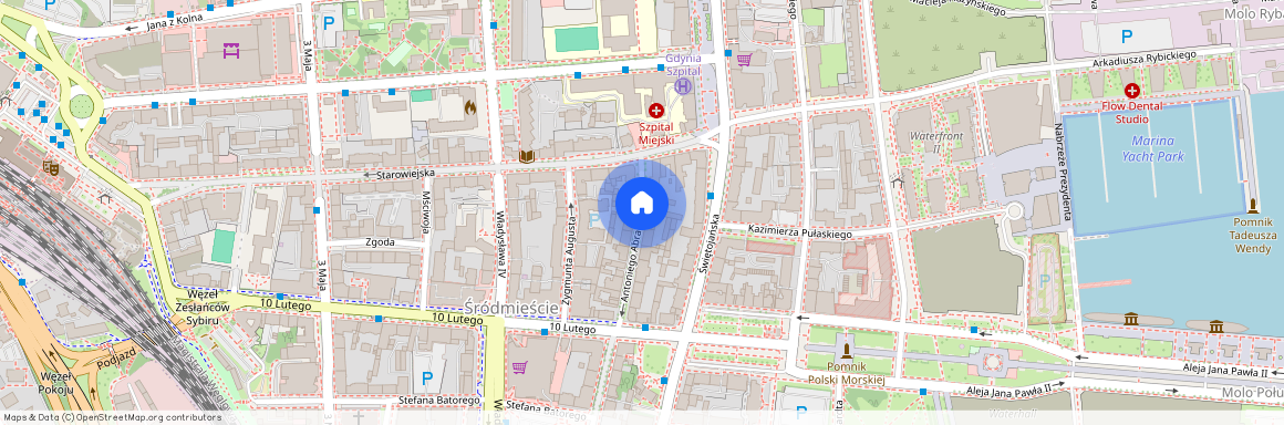 ul. Antoniego Abrahama, Śródmieście, Gdynia, pomorskie