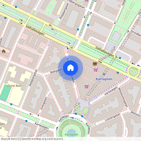 Erik Dahlbergsallén, Stockholm