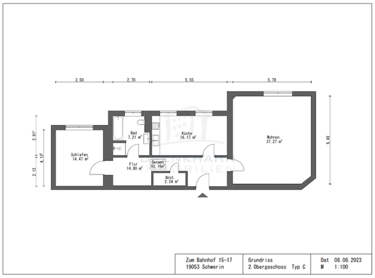 *Erstbezug* | Wo die Direktion zu Hause war | Hochwertig ausgestattete 2-Zimmer-Wohnung | Fahrstuhl - Foto 1