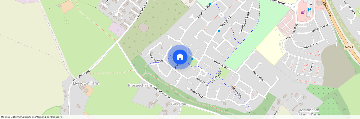 Atkinson Road, Hawkinge, Folkestone, Kent, CT18