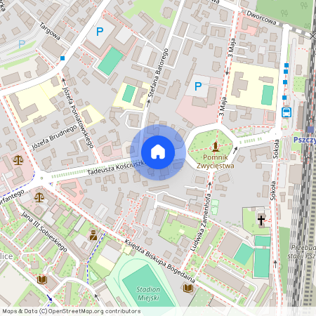 ul. Tadeusza Kościuszki, Pszczyna, Pszczyna, pszczyński, śląskie