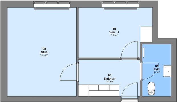 N.A.Jørgensens Plads, 3 2. 11, Bramming, 6740 - Foto 1