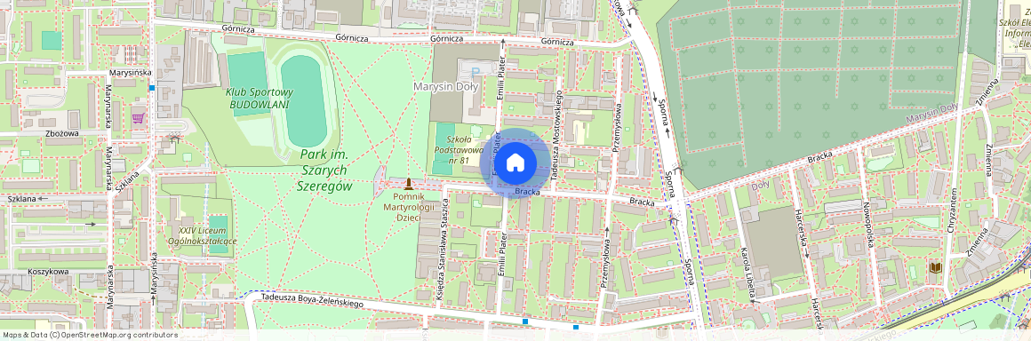 ul. Emilii Plater, Marysin Doły, Bałuty, Łódź, łódzkie