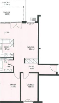 Wasserwerkstrasse - schöne moderne 3 1/2-Zimmer-Wohnung mit Gartensitzplatz - Photo 1