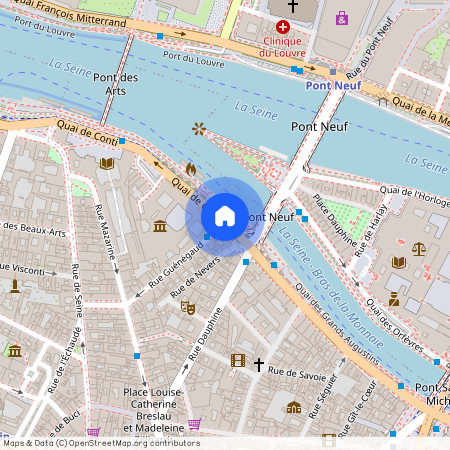 Rue Guenegaud entre Quai de Conti et Rue de Mazarine 75006 Paris (6e arrondissement)