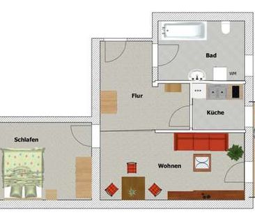 Frei ab 1.11.24 - Ruhige Lage + Balkon + Bad mit Fenster - Photo 1