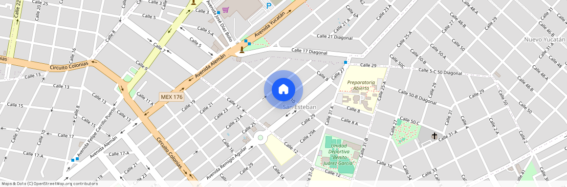 Calle 10 340-340, San Esteban, Mérida, Yucatán, 97149, MEX