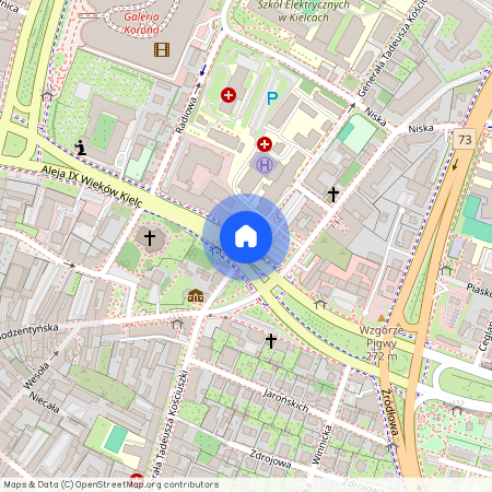 ul. Generała Tadeusza Kościuszki, Śródmieście, Kielce, świętokrzyskie