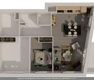 location Appartement T3 DE 64.8m² À TOULOUSE - Photo 3