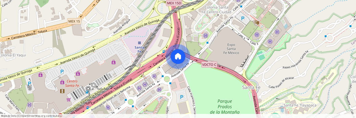 Se departamento Carlos Lazo, Colonia Santa Fe Cuajimalpa, C.P. 05348, Df / Cdmx