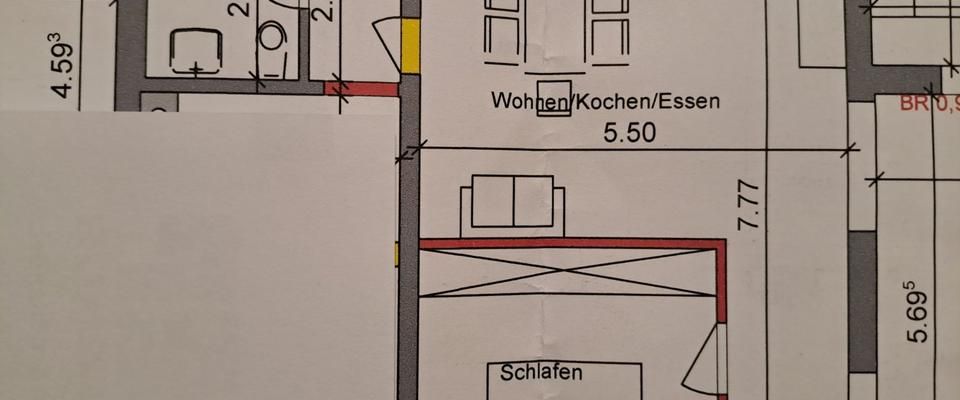 Wohnung 1,5 Zimmer - Foto 1