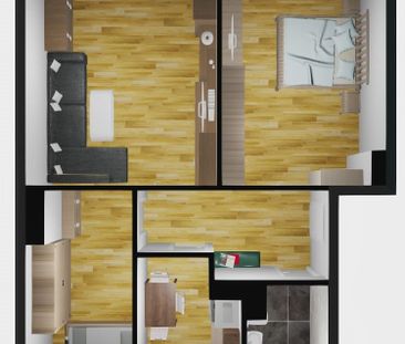 3-Zimmer-Wohnung mit Balkon - Photo 2