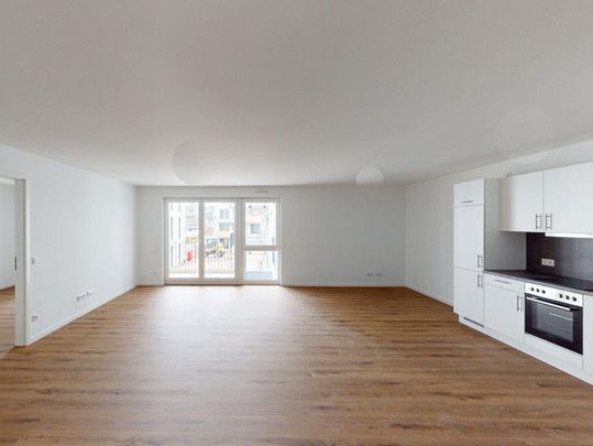Loftcharakter auf 2-Zimmern! Neubauwohnung mit EBK und Balkon/Terrasse - Photo 1
