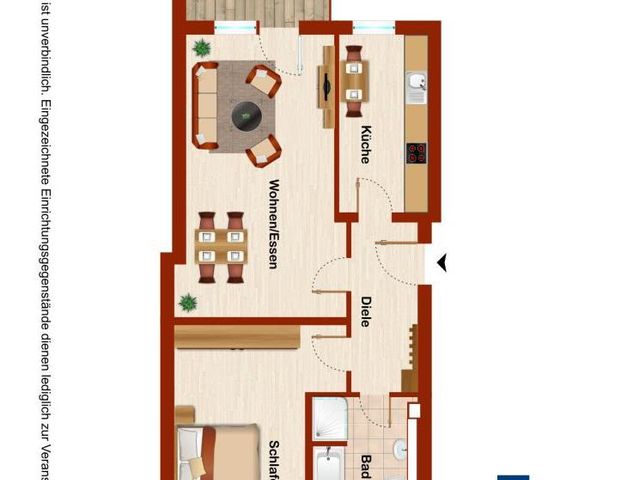2-Zimmer-Wohnung in Wolfsburg Vorsfelde - Photo 1