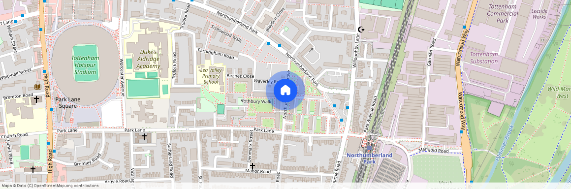 Northumberland Grove, Tottenham, Tottenham Hale, Seven Sisters, N17