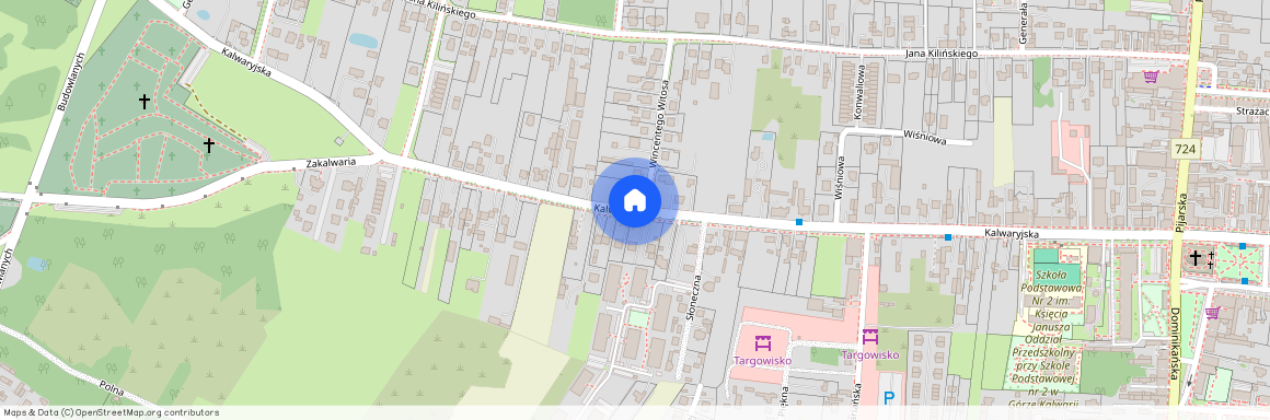 ul. Kalwaryjska, Góra Kalwaria, Góra Kalwaria, piaseczyński, mazowieckie