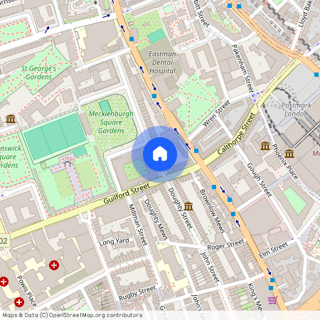 Elegant One-Bedroom Apartment on Doughty Street, Bloomsbury WC1N 2AA Kings Cross, London