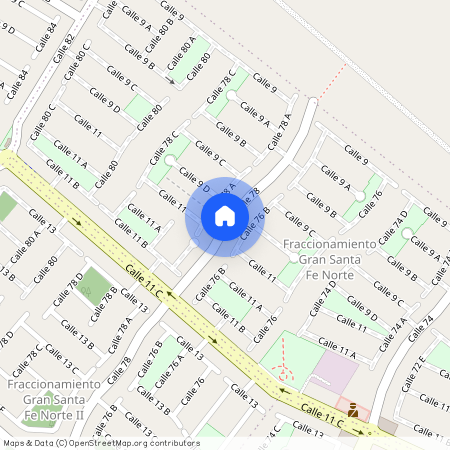 Calle 78 D, Fraccionamiento Gran Santa Fe Norte II, 97314 Caucel, YUC, Mexico