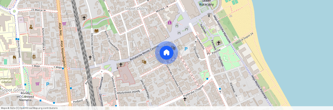 ul. gen. Józefa Bema, Centrum, Dolny Sopot, Sopot, pomorskie