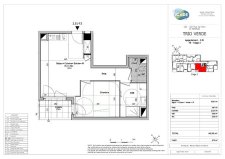 location Appartement T2 DE 46.38m² À RENNES - Photo 4