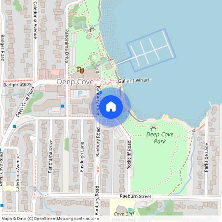 google map, Deep Cove, Deep Cove, Metro Vancouver, V7G 2T1