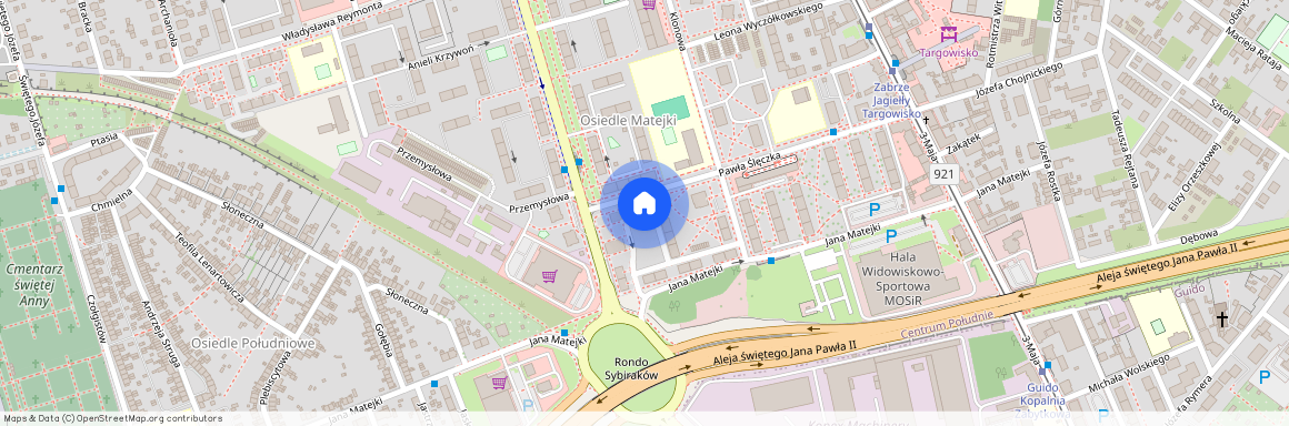 ul. gen. Charlesa de Gaulle'a, Centrum Południe, Zabrze, śląskie