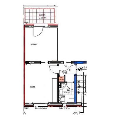 Zentrale 1,5 Zimmer Wohnung mit Balkon - Photo 5