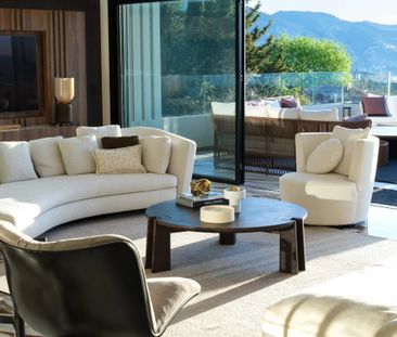 Villa contemporaine Roquebrune vue mer cinéma privé - Photo 3