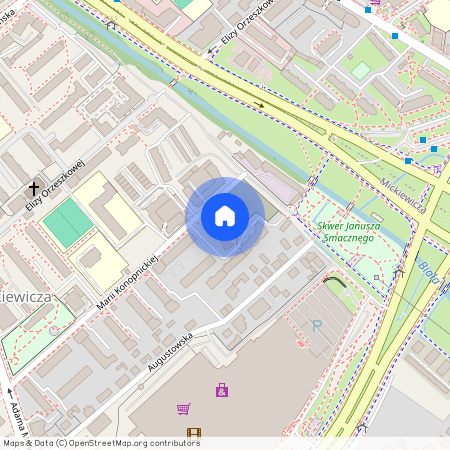 ul. Marii Konopnickiej, Mickiewicza, Białystok, podlaskie