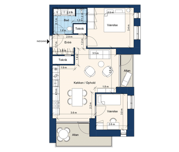 Bærvænget 2, 9. Dør 4 - Foto 2