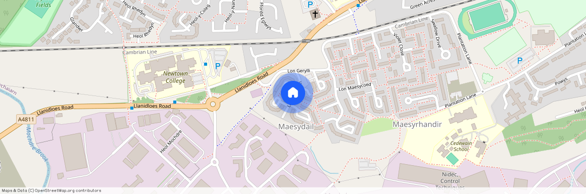 Lon Pantyllyn, Newtown, Powys, SY16