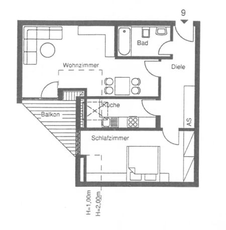 Helle 2-Zimmer-Dachgeschoss-ETW mit Balkon - Eckental / Wohnung mieten - Photo 3