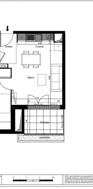 Appartement à louer 2 pièces 38.3m² - Photo 2