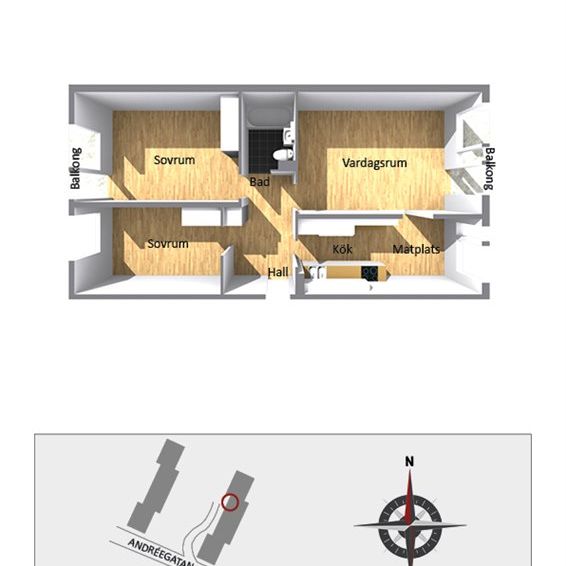 Andréegatan 1 B - Foto 2
