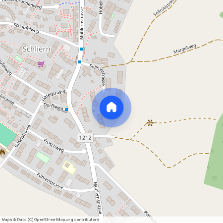 Sollrütistrasse 36, 3098 Schliern b. Köniz BE, Lageplan