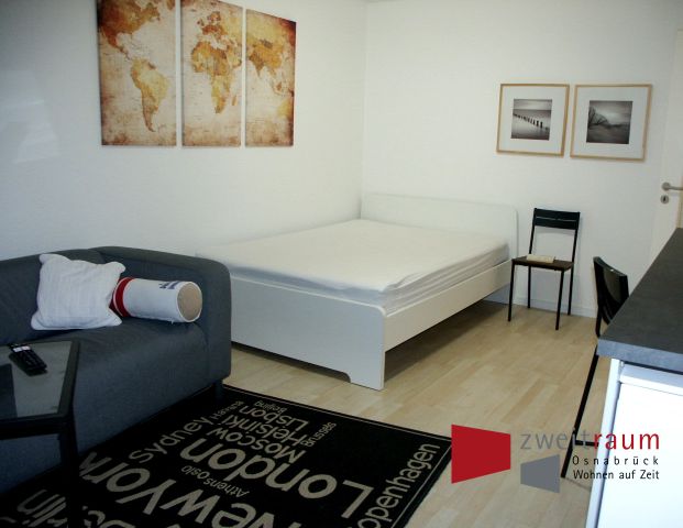 Eversburg-Büren, modernes, möbliertes Apartment mit PKW-Tiefgaragenstellplatz. - Photo 1