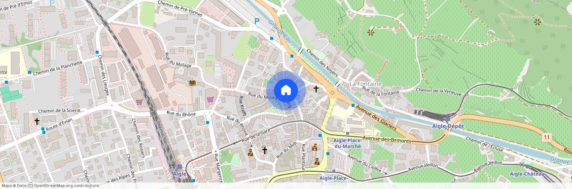 1860, Aigle, Rue Du Bourg