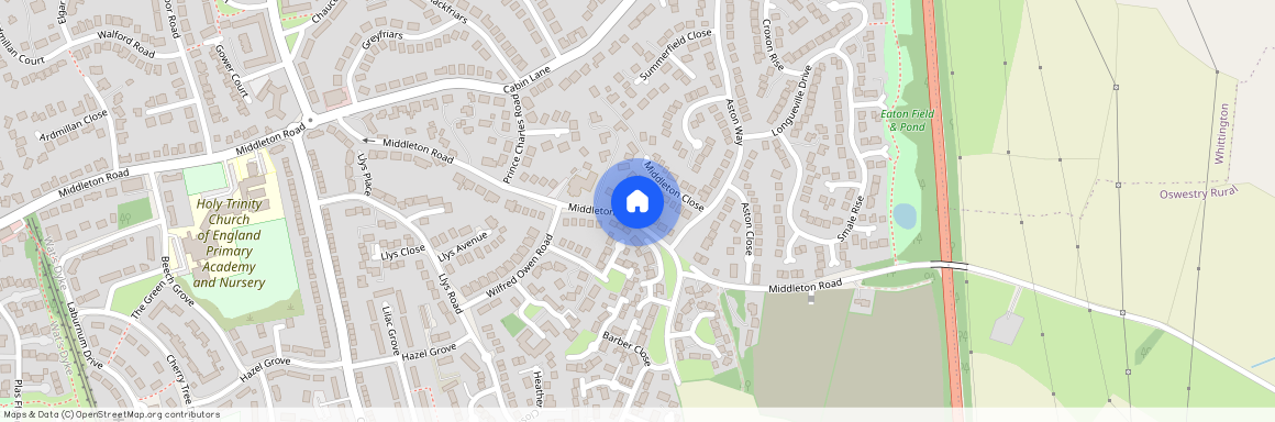Middleton Road, Oswestry, Shropshire, SY11